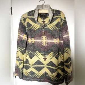 True Grit Unisex Mesa Melange Sherpa Pullover Mens S Womens M